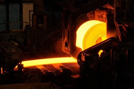 hot rolling mill rolling stand close up hot rolling mill rolling stand close up
