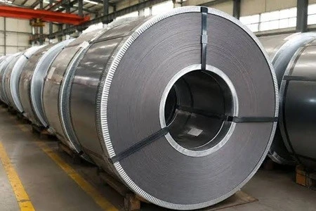 Hot Rolled Silicon Steel coils in a steel warehouse Hot Rolled Silicon Steel coils in a steel warehouse